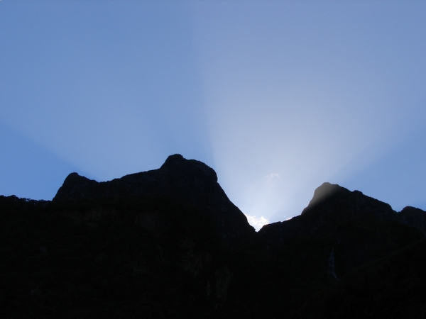 Sunrise Cresting the Ridge